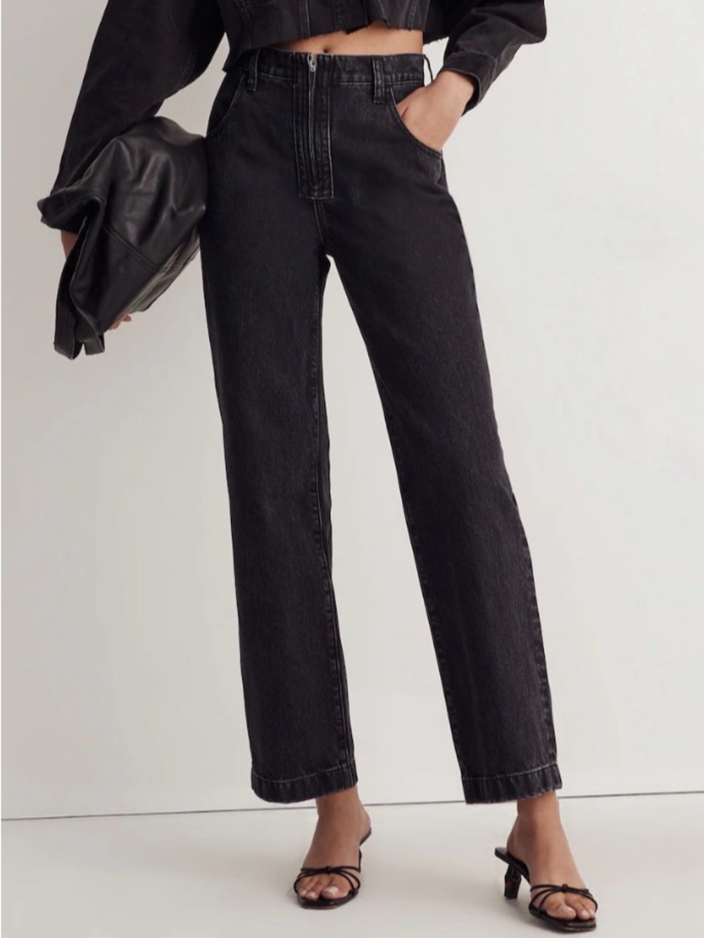 Madewell The Perfect Vintage Wide-Leg Jean Exposed-Zip Edition